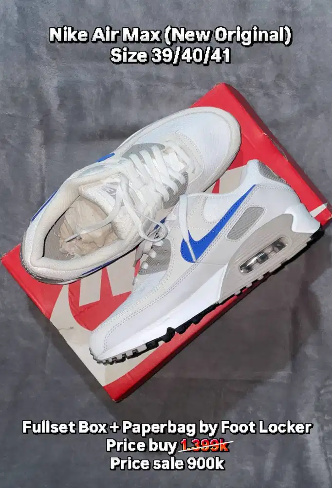 NIKE AIR MAX 90 (BLUE WHITE)