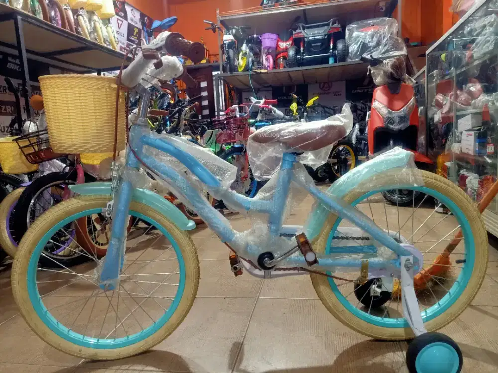 sepedah anak velion ukuran 18 baru