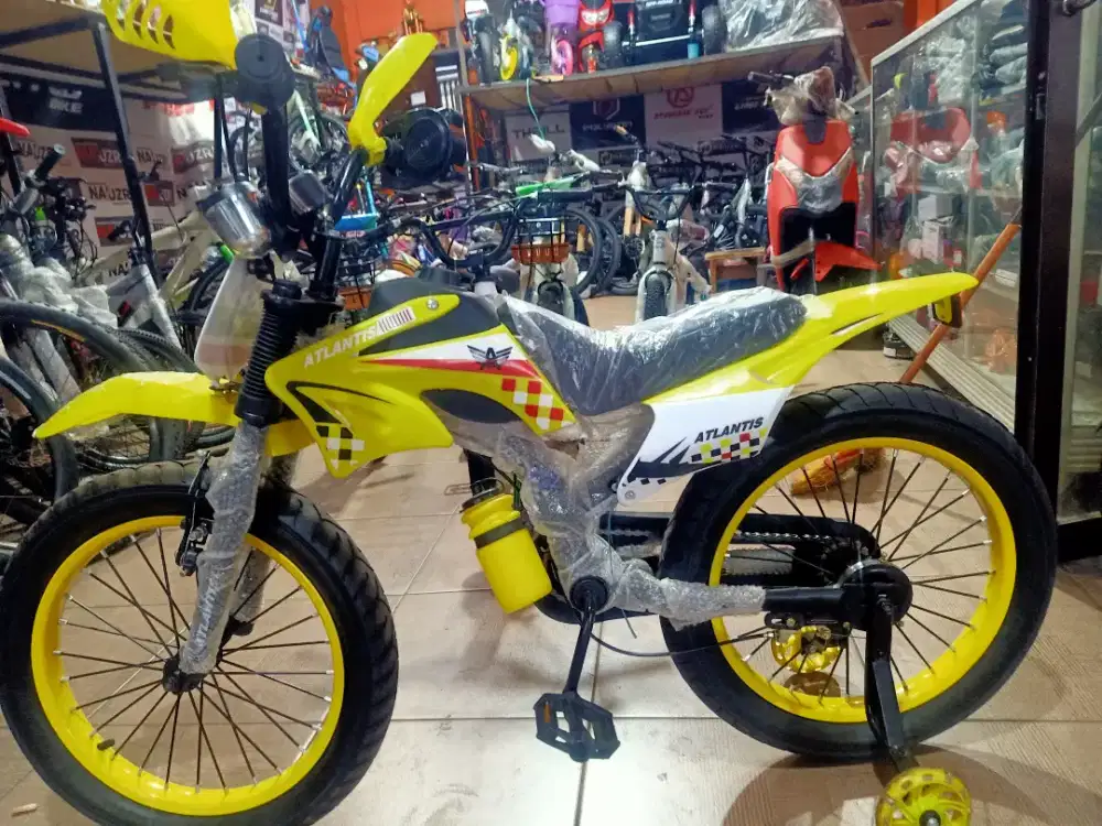 sepedah cross ukuran 18 baru