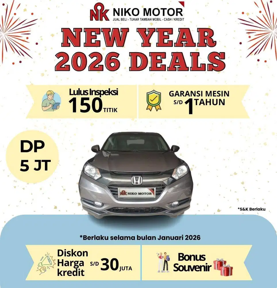 (ANTIK KM 70RB) HRV 1.5 E 2015 AT : 2014|2016