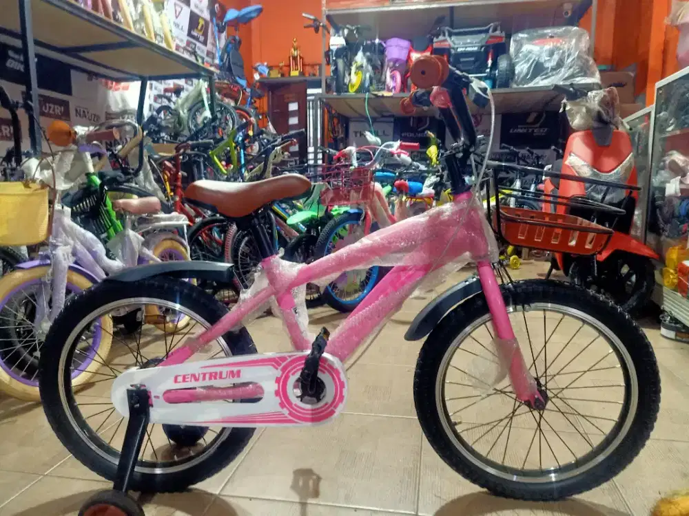 sepedah anak centrum ukuran 16 baru