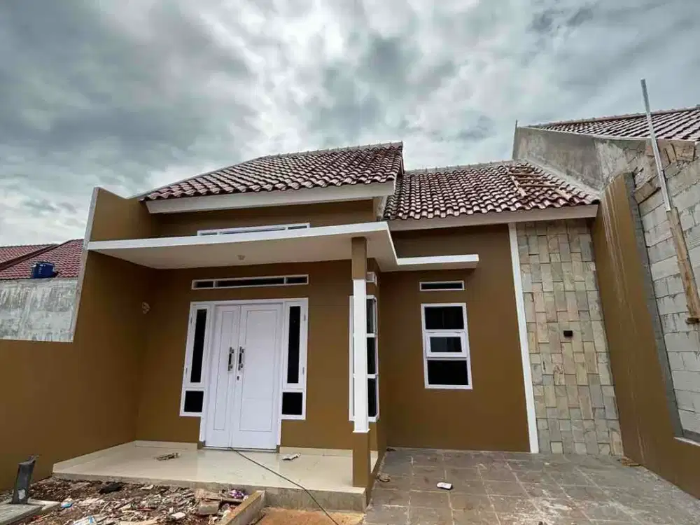 Rumah modern dekat tol 3 kamar tidur di Depok harga murah