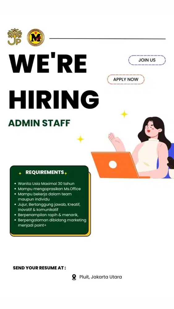 dibutuhkan admin segera