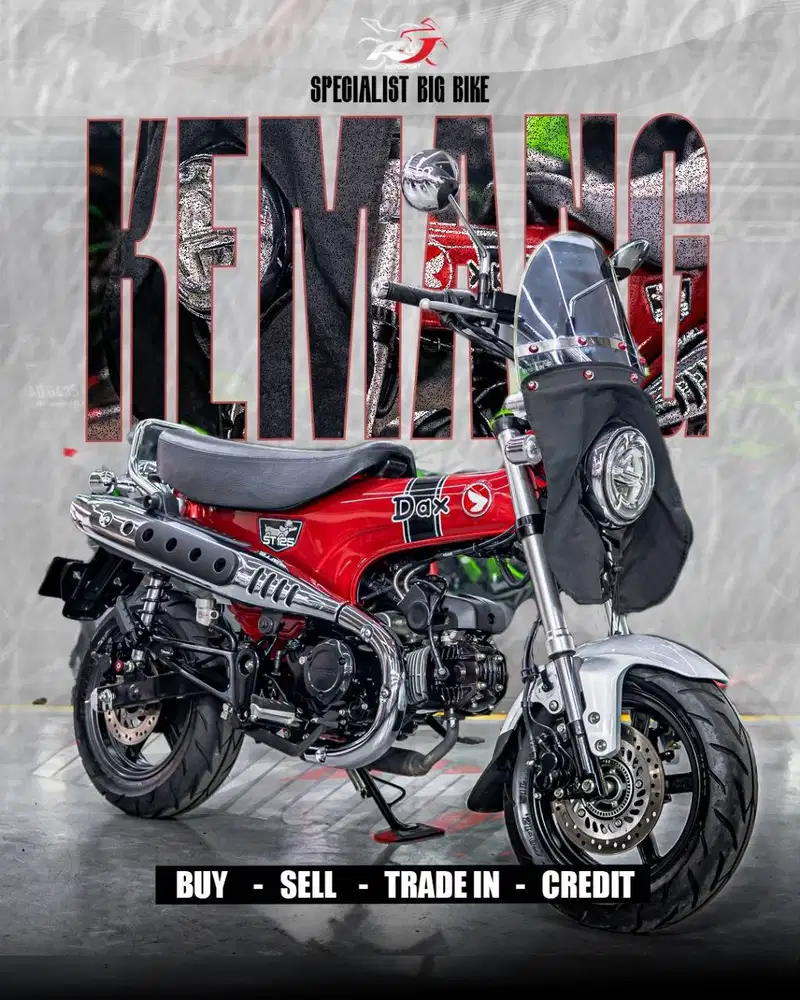Full paper Honda Dax ST 125 Nik 2023 Warna Merah Km 2000an