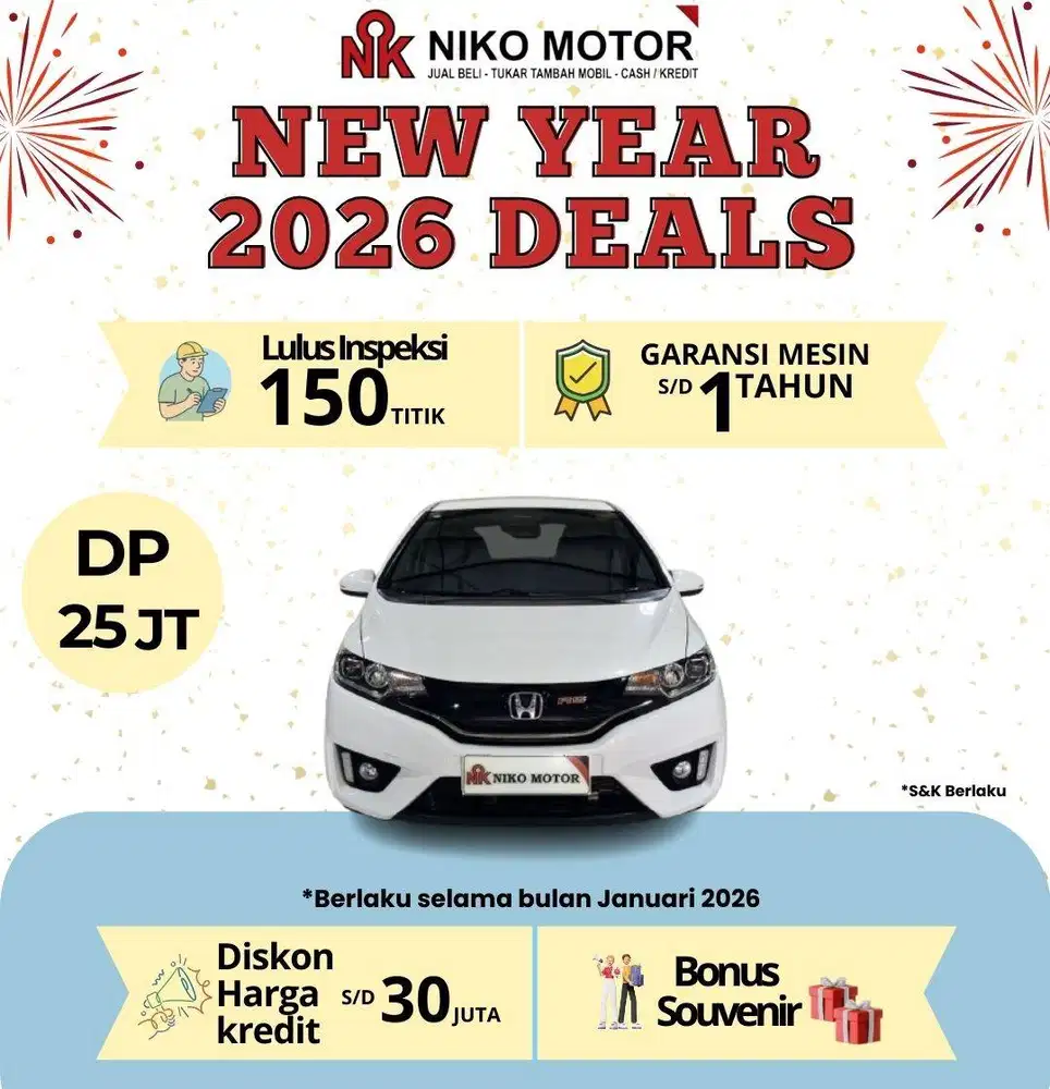 (ANTIK KM60RB) JAZZ 1.5 RS 2017 AT