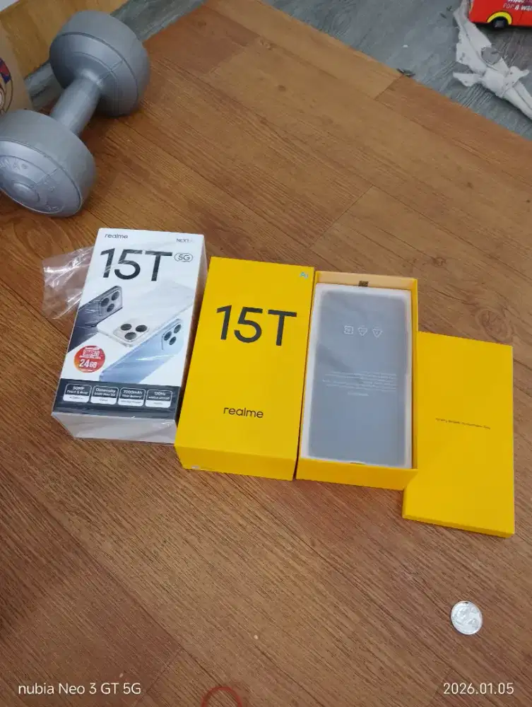Realme 15T 8/128 mulus sempurna, isi dus lengkap dan ori