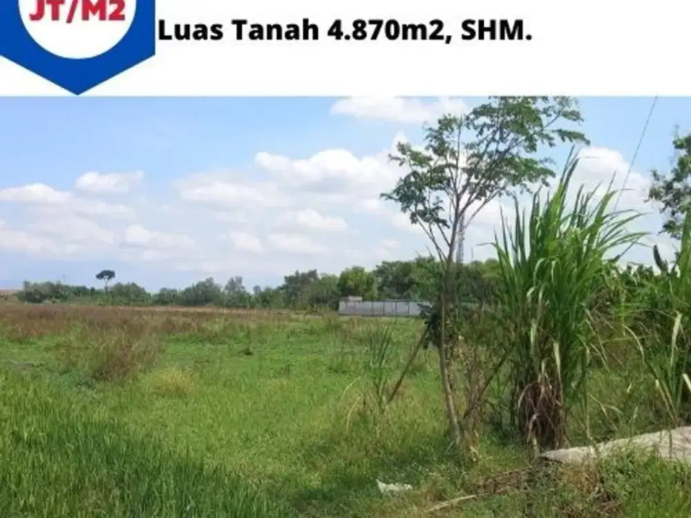 Jual Tanah Luas di Wonosari Klaten siap bangun