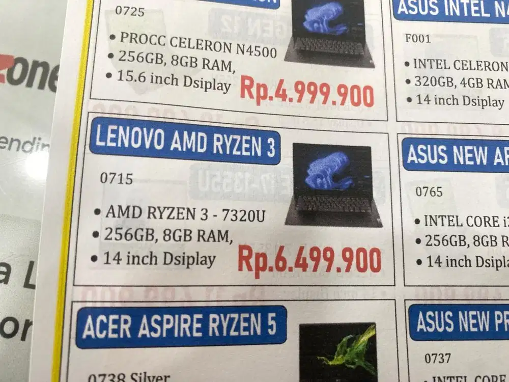 Laptop Lenovo AMD Ryzen 3 bisa cicilan syarat KTP