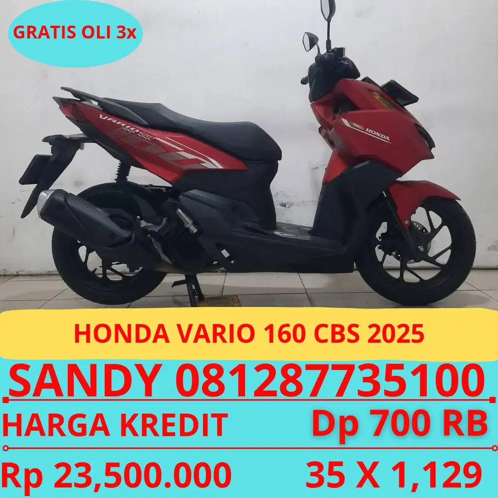 HONDA VARIO 160 CBS 2025 DP MURAH 700 RIBU GUYSS
