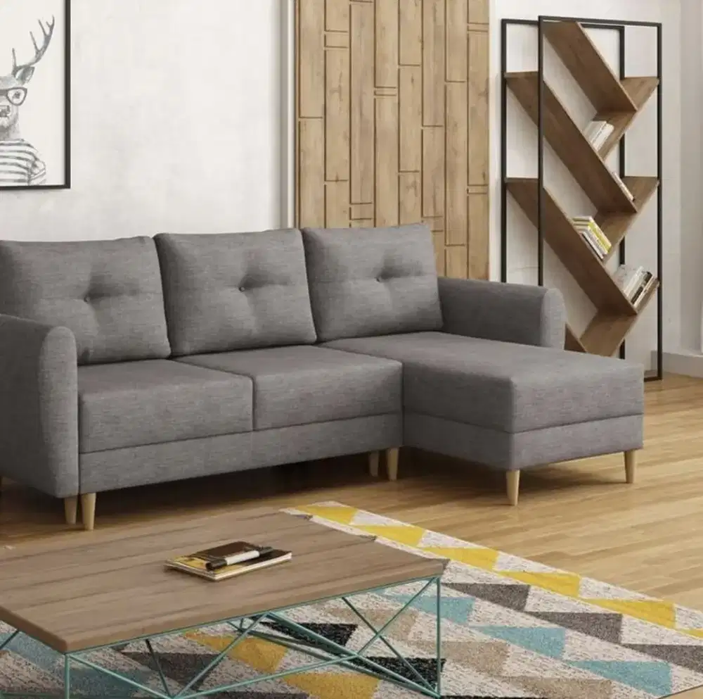 SOFA L SANTAI MINIMALIS