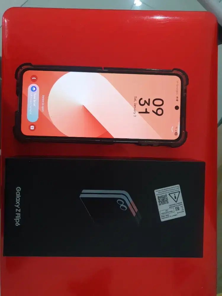 Jual Samsung Z Flip 6 12/256GB Full Set Peach Exclusive