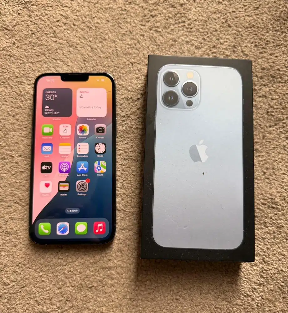 Iphone 13 Pro Max 512GB Sierra Blue Inter Mulus Pemakaian Pribadi