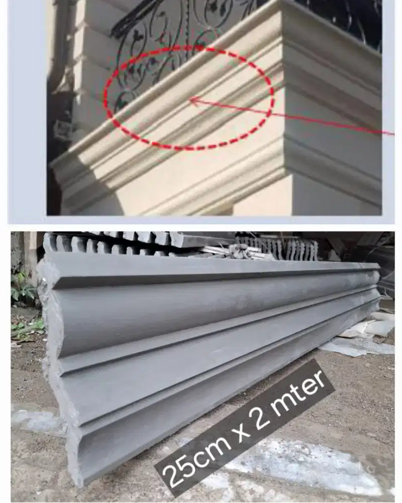 Lisplang beton profil instan