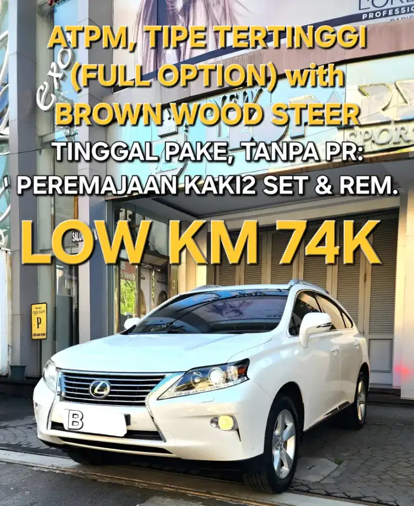 LOW KM 74K! LEXUS RX270 ATPM RECORD ISTIMEWA LUAR DALAM! TINGGAL PAKE