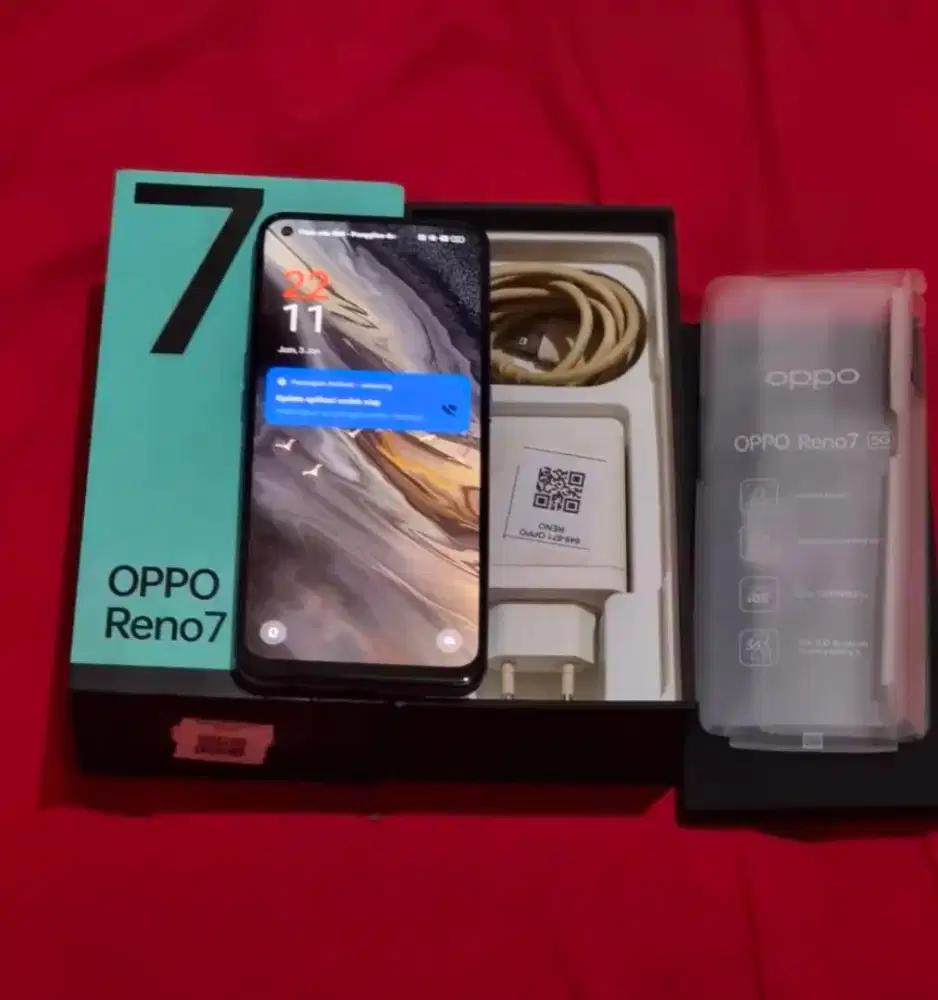 Jual hp OPPO RENO 7 5G 8/256 istimewa mulus siap pakai