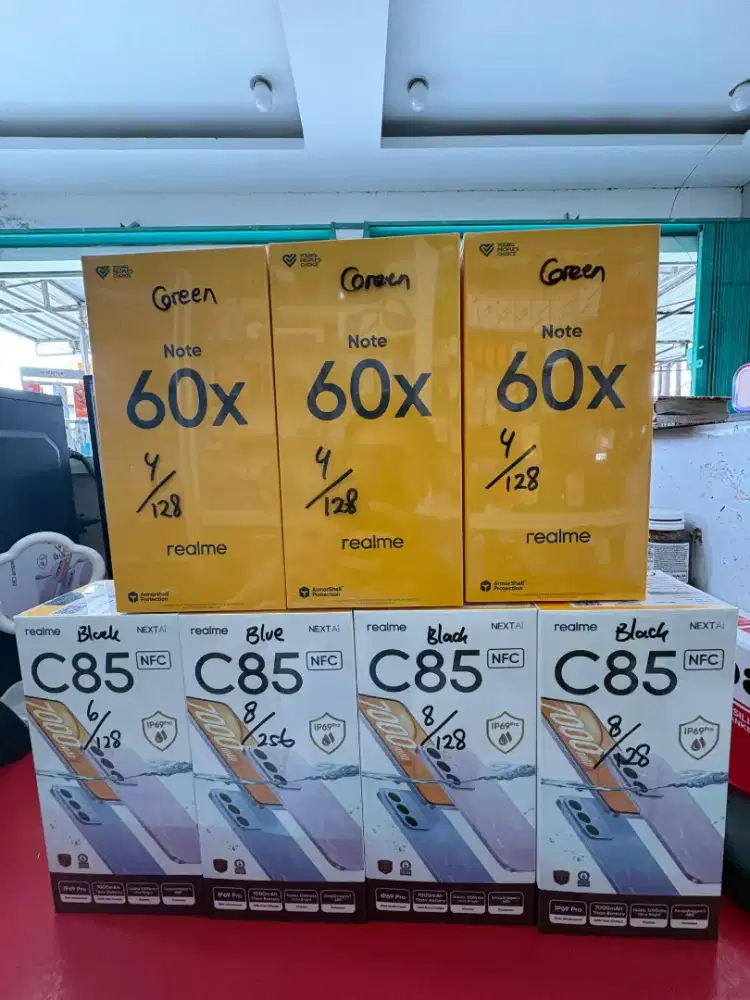 Realme note 60x 4/128 new murah (green)
