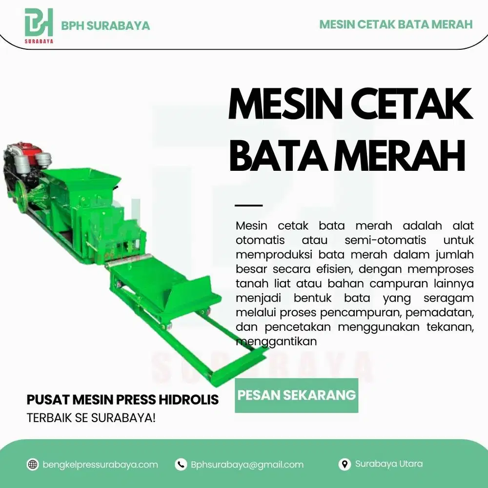 Mesin Cetak Bata Merah Termurah Diesel