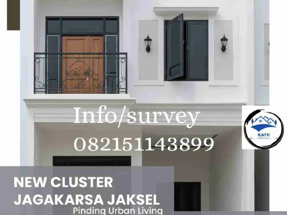 Jual Rumah Cluster minimalis 2 Lantai di Jagakarsa Jakarta Selatan SHM Akses mobil