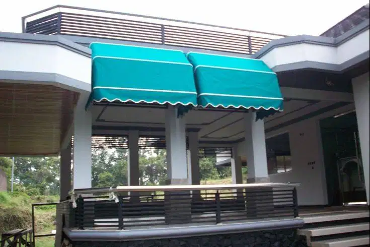 kanopi kain awning teras banyak model warna minimalis
