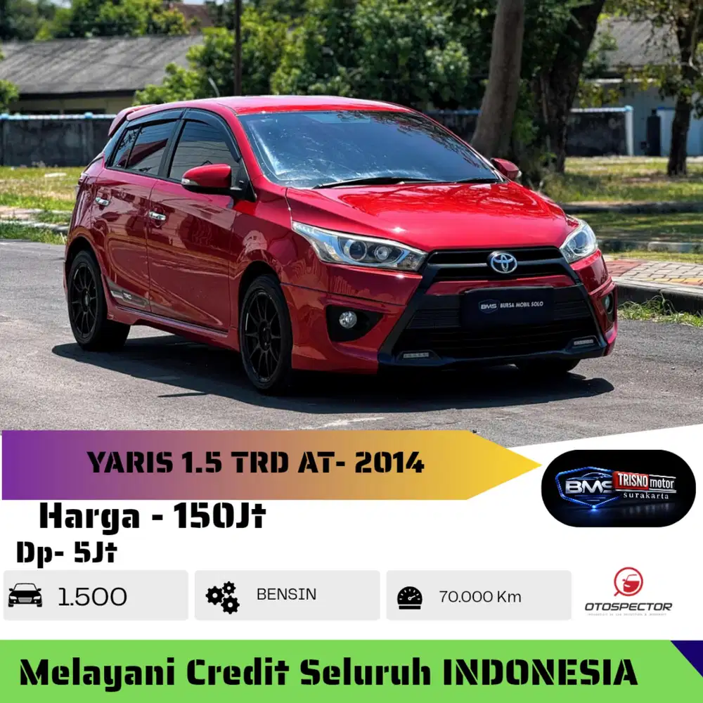 ( DP 5jt ) YARIS 1.5 TRD 2014 AT