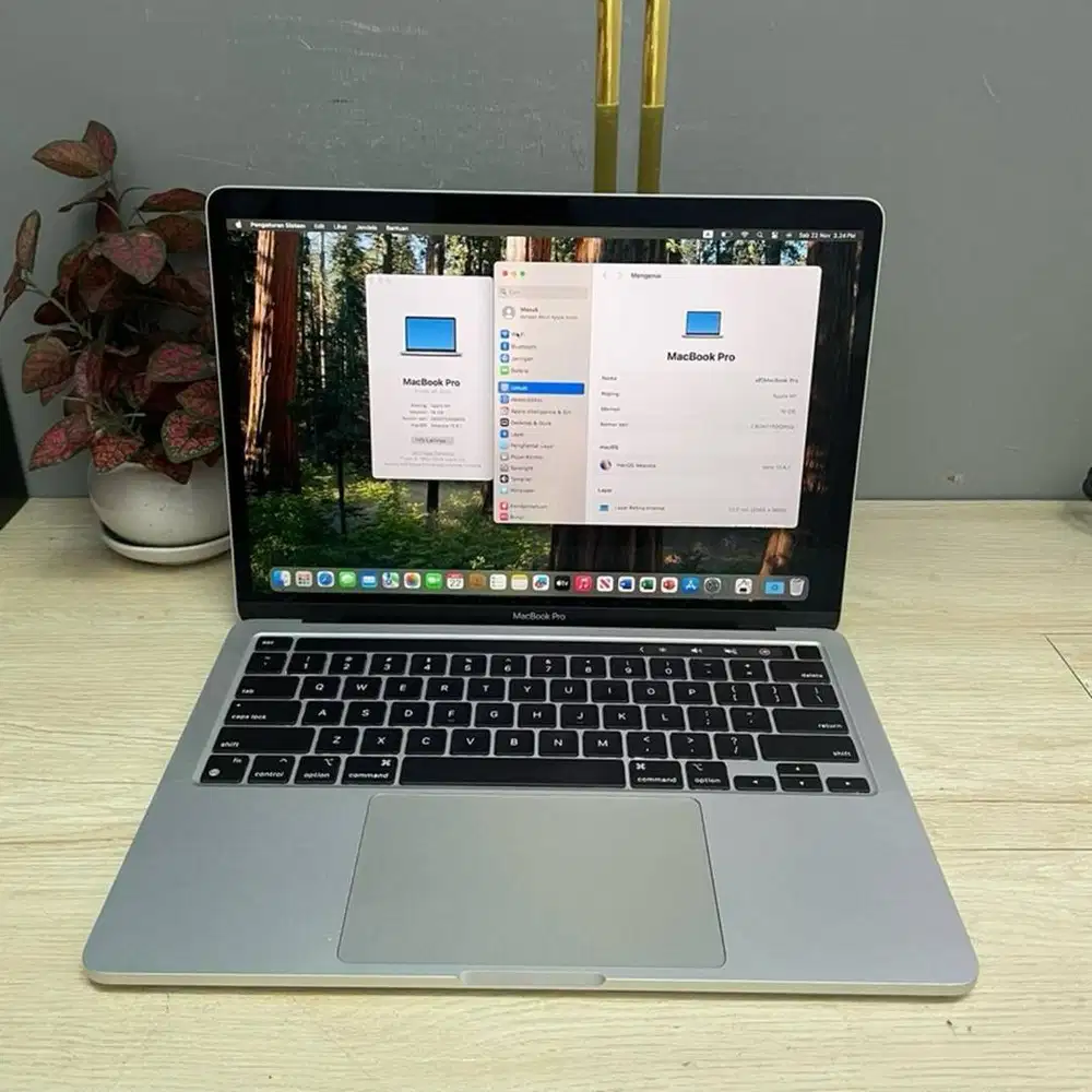 JUAL LAPTOP MACBOOK PRO 2020 13” 2338 M1 16GB SSD 256GB TOUCBAR DL-ETM