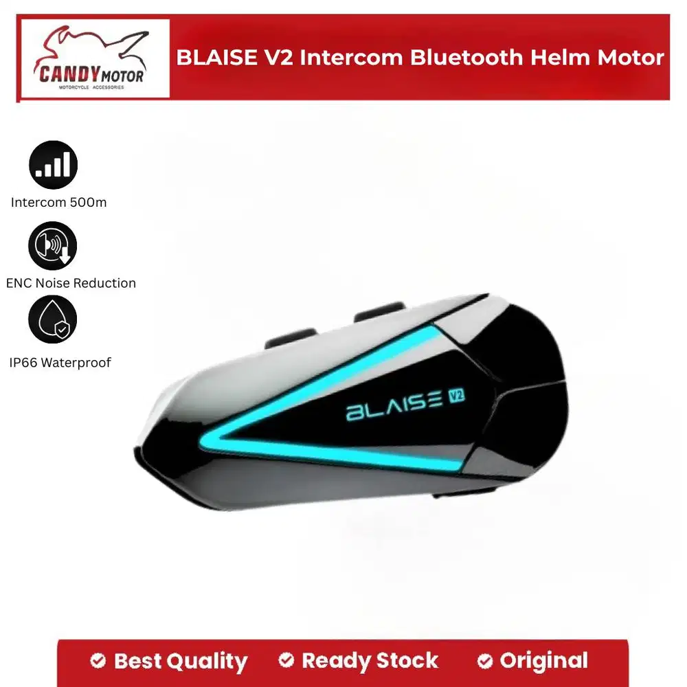 BLAISE V2 Intercom Bluetooth Helm Motor