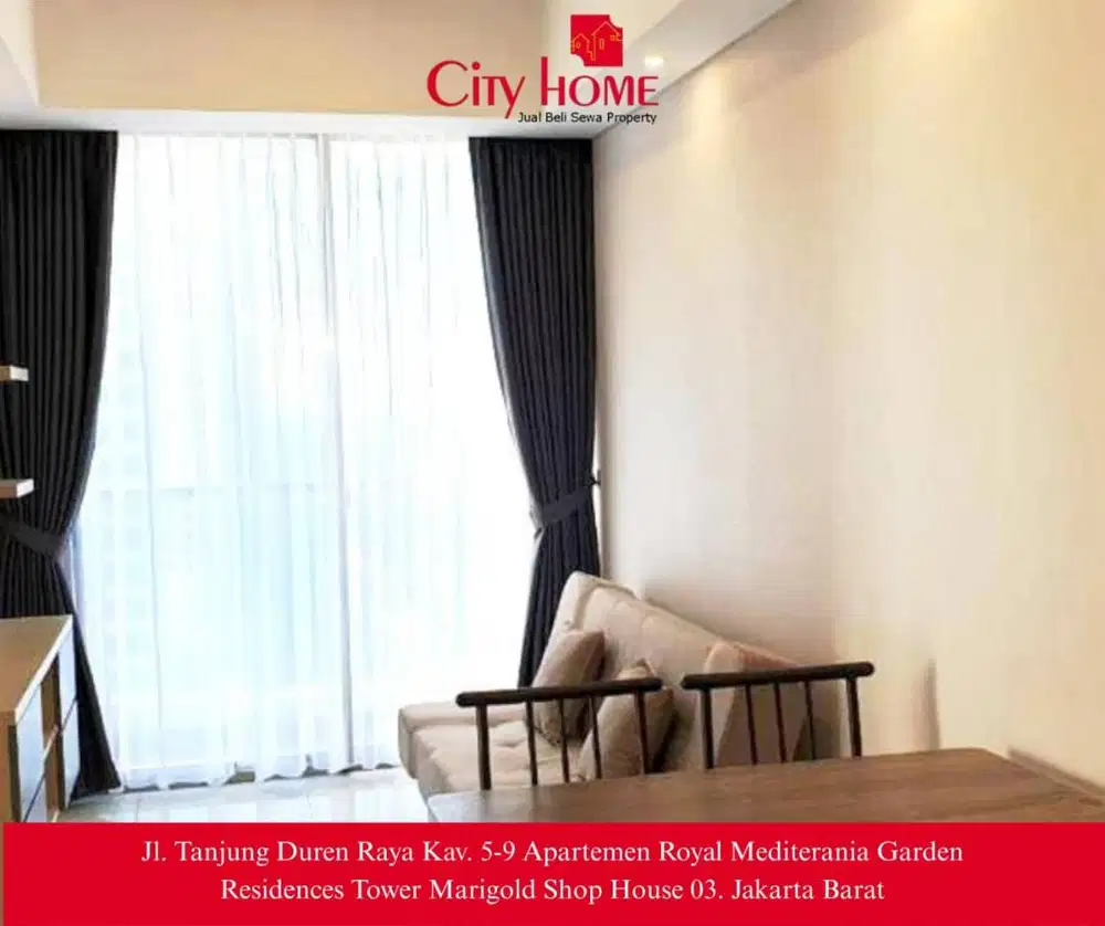 Sewa Apartment Taman Anggrek Residences Full Furnished - 65M2