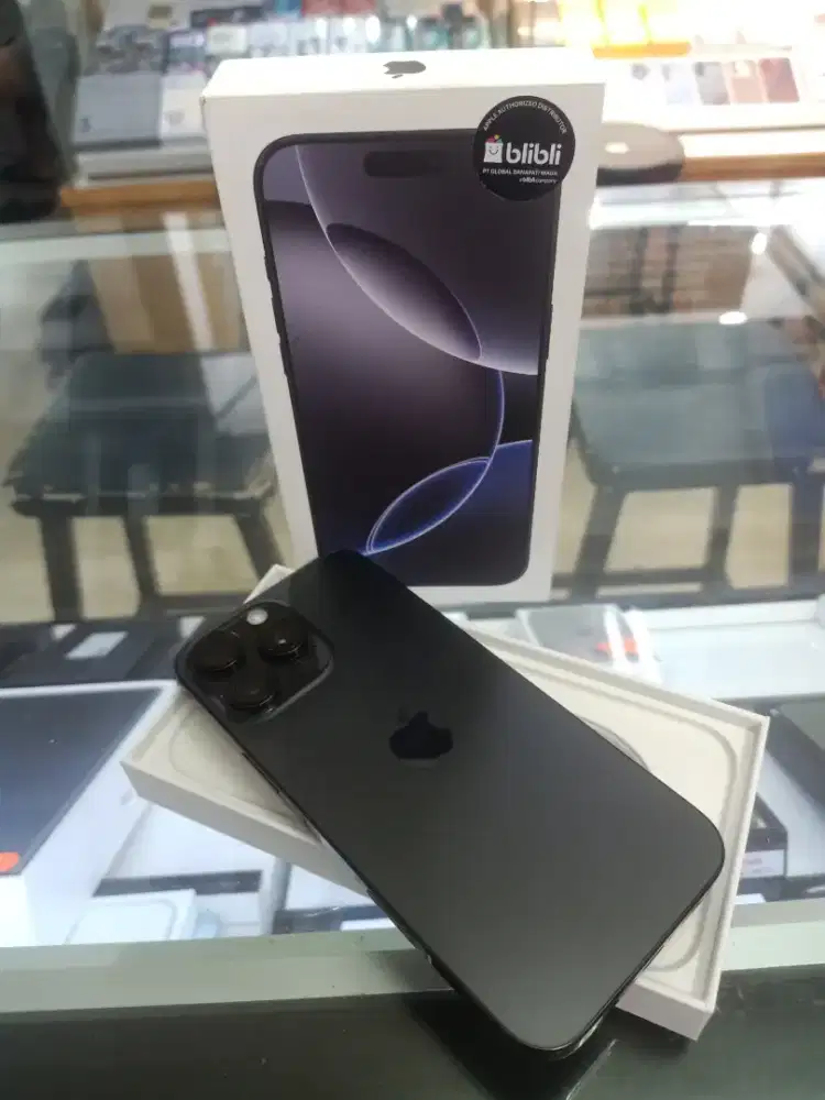 IPhone 16Pro Max 512GB Black Titanium Grs Resmi iBox Fullset