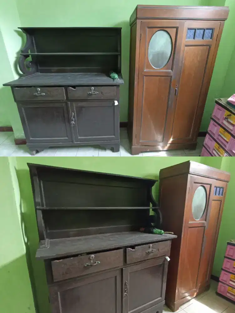 Di Jual Almari Antik Jadul Kayu Jati Asli