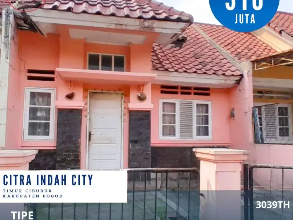 Dijual Rumah Murah, Dinding Full Bata Merah, Fasilitas Lengkap Bebas Banjir