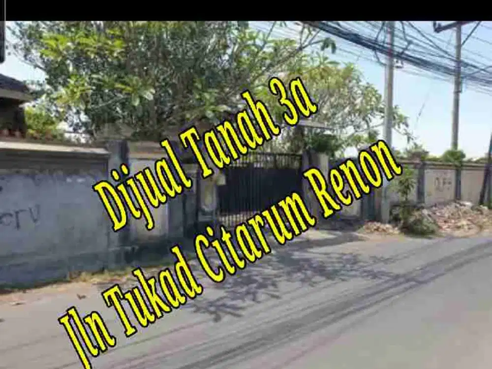 Dijual Tanah 3a di Jln induk Tukad Citarum Utara Renon Denpasar Bali