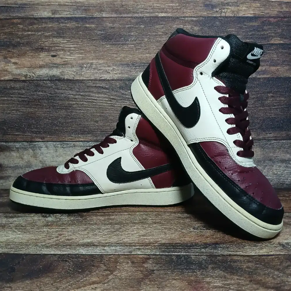 Sepatu Nike Court Vision Mid Next Nature 'Dark Beetroot'