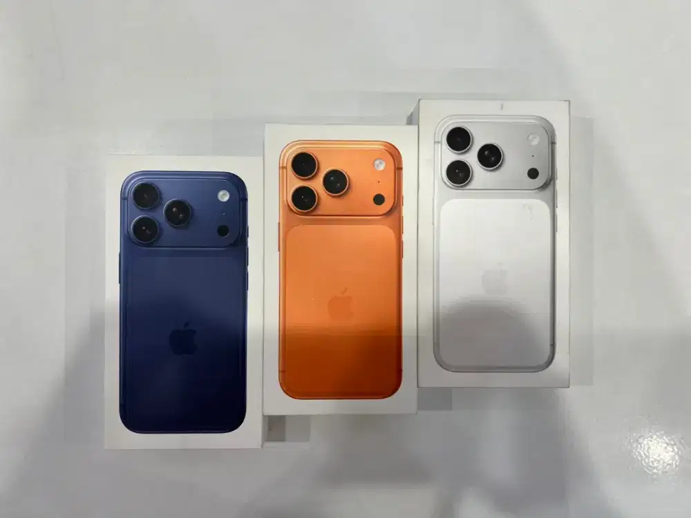 iPhone 17 Pro Max (Blue, Orange, Silver) Original