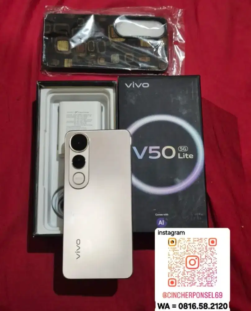 JUAL hp siap pakai Vivo V50 Lite 5g istimewa grns resmi jalan 05 26