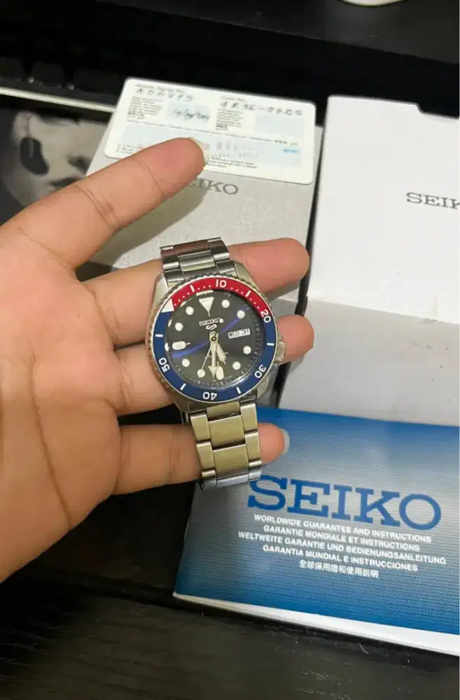 Jam Tangan SEIKO 5 Sports SRPD53K1Pepsi Blue