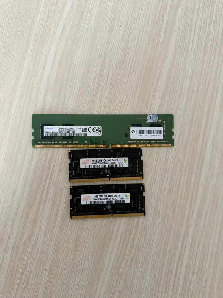 Ram laptop @16gb 2pcs DDR4 ram pc 8gb 1pcs DDR3