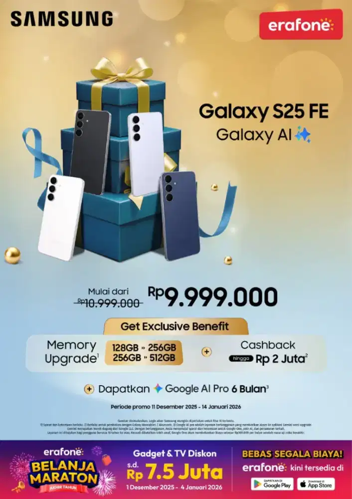 SAMSUNG GALAXY S25FE FREE SMARTBAND FIT 3 SENILAI 899