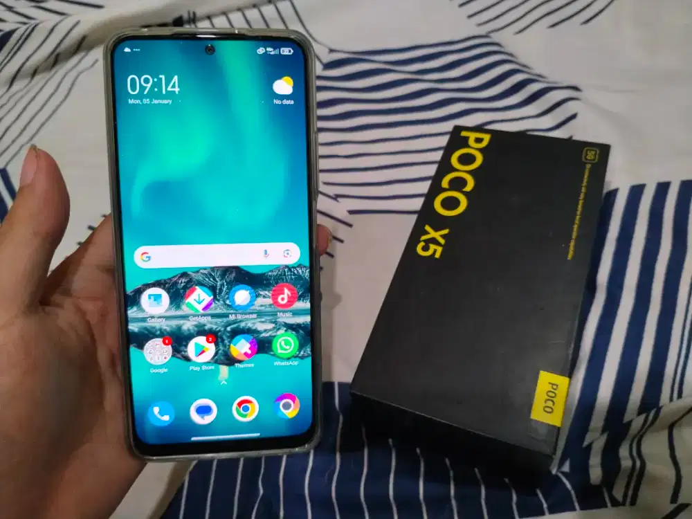Poco X5 5G 6/128 second fullset mulus