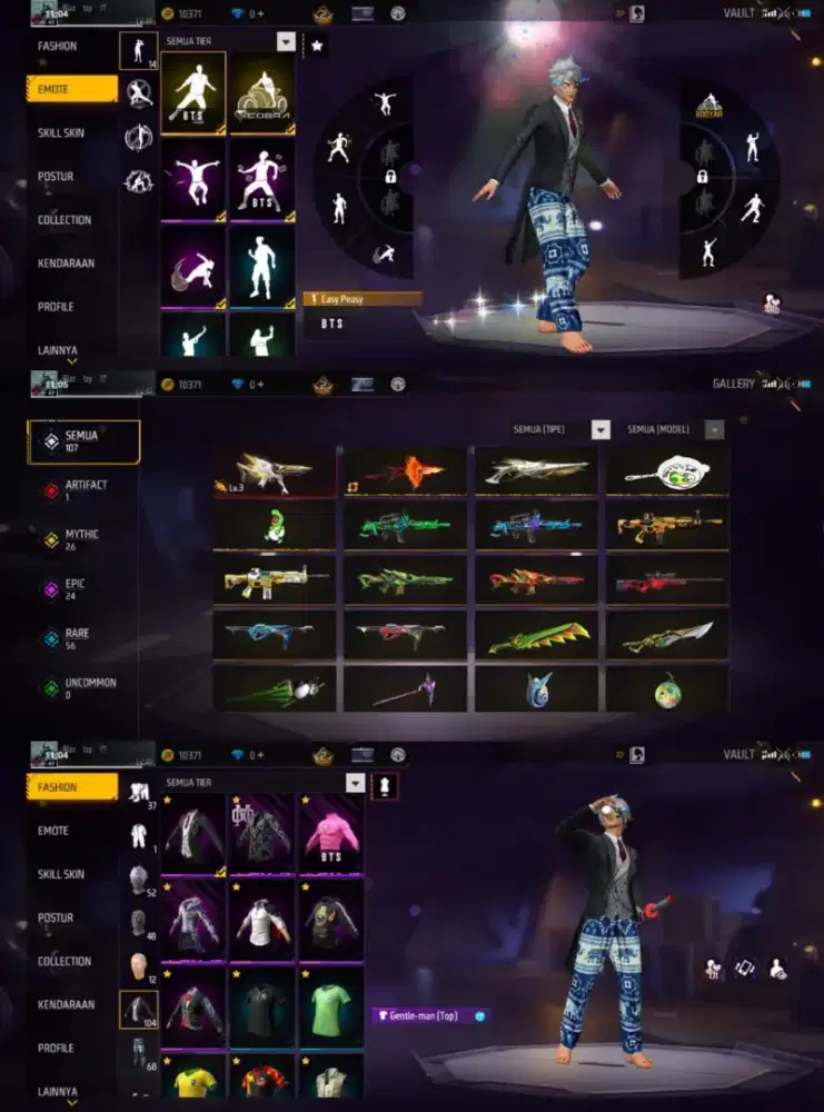 Jual akun FF spek polosan SG gurun pasir yg minat lansung inbox