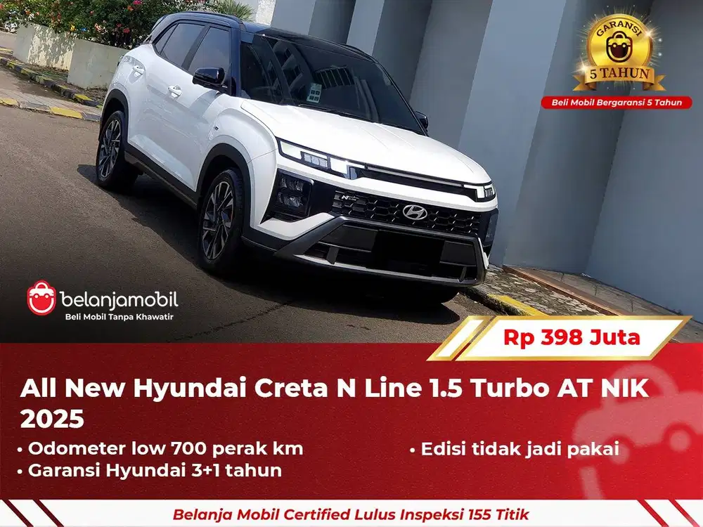 [ GARANSI 5TH ] Hyundai Creta N-Line TURBO 1.5 TERTINGGI 2025 2024