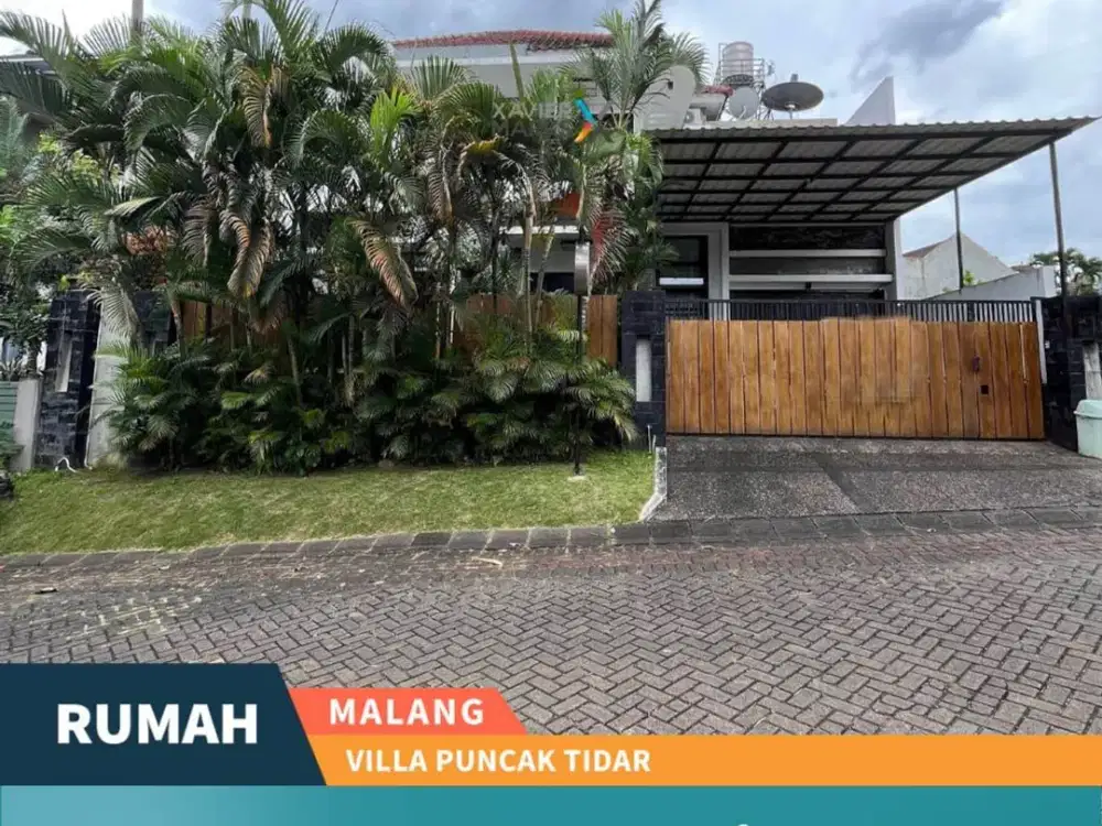 Rumah Tropis Modern Mewah di Jln Kembar Villa Puncak Tidar Malang