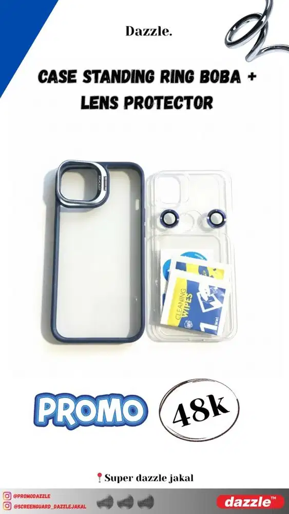 Case Standing ring boba lens