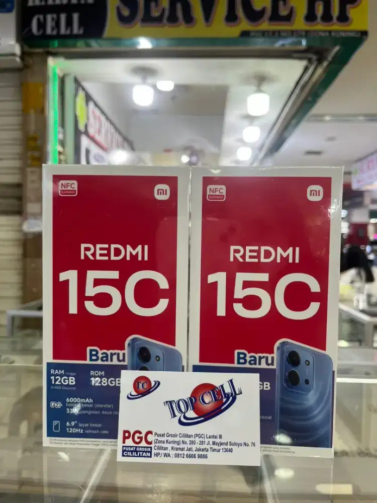 Xiaomi Redmi 15c ram 8gb+8gb/256gb nfc baru garansi resmi harga Promo