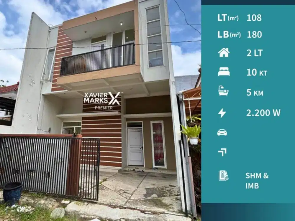 Rumah Kos 2 Lt Furnish dekat Banyak Kampus di Merjosari Malang