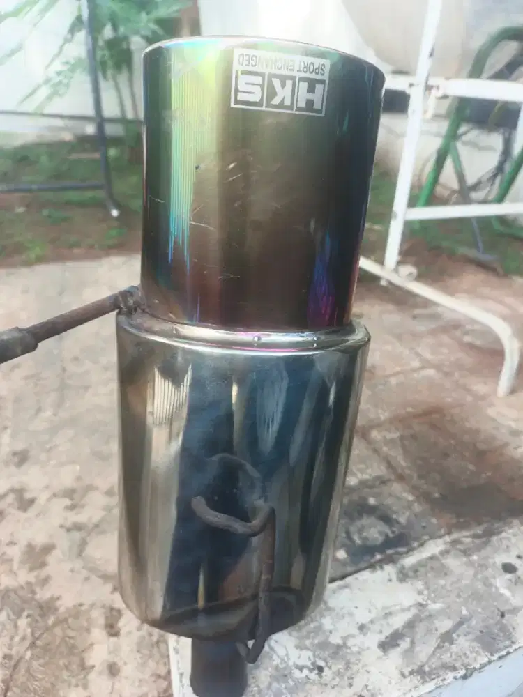 Knalpot muffler only hks racing mobil full stainless