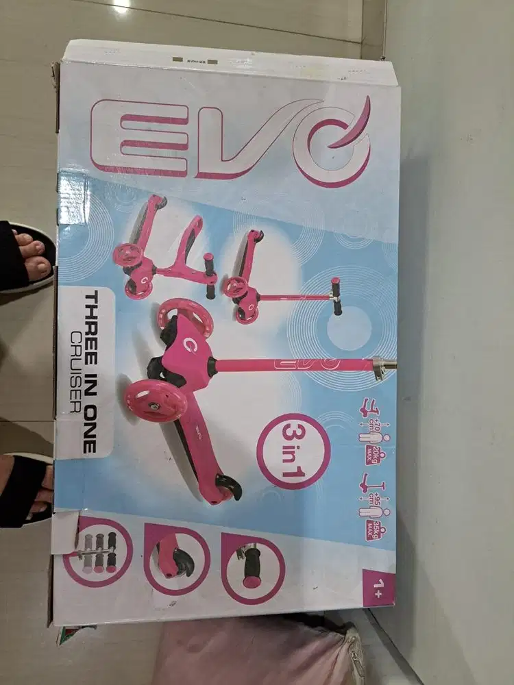 Scooter Pink 3 in 1 - EVO