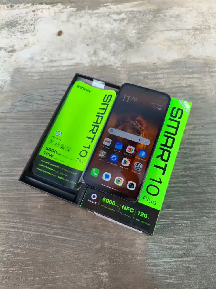 Infinix smart 10 plus nfc 8/128 fullset