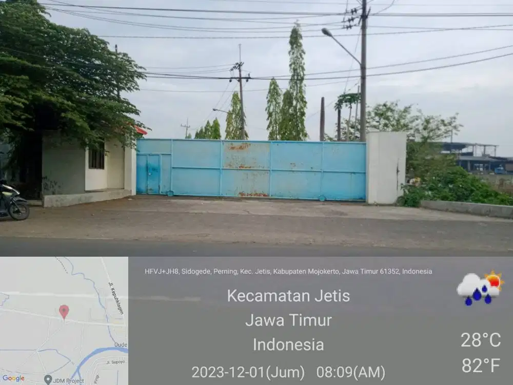 Dijual Lahan Bekas Pabrik Jetis Raya Propinsi Surabaya Mojokerto Nego