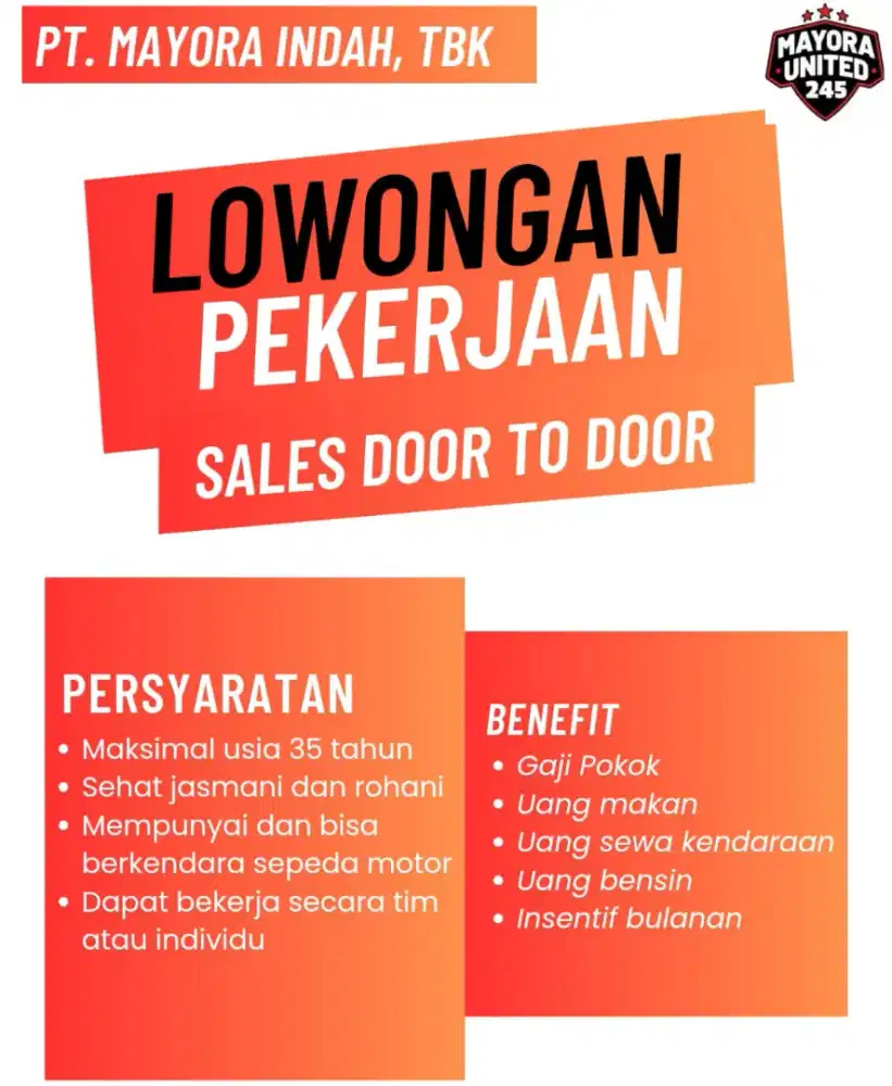 Sales door to door mayora