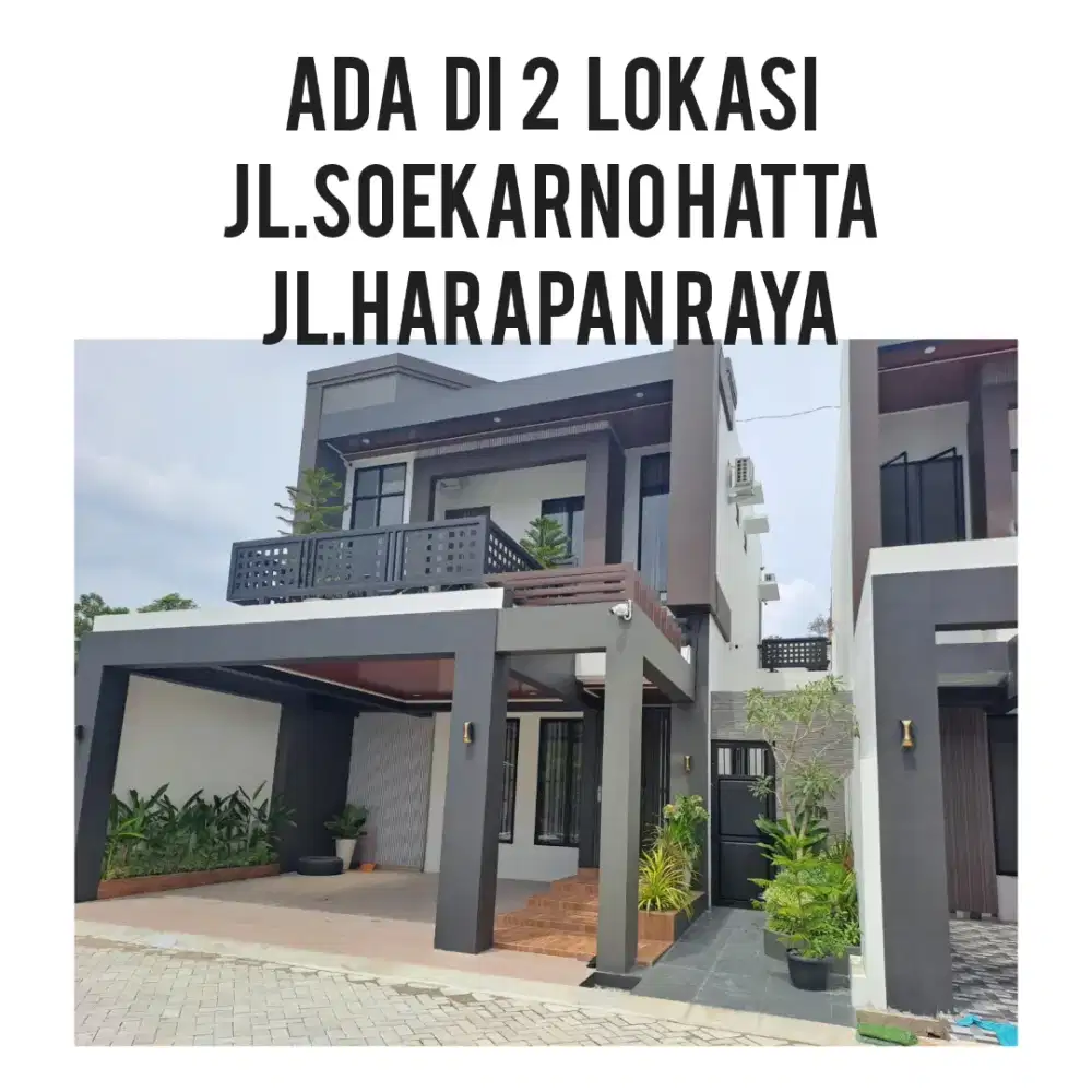 Rumah Mewah Tengah Kota jl.harapan raya